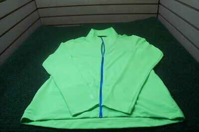 Under Armour Women's Full Zip Pullover Electric Green/Blue LARGE MSRP:$70