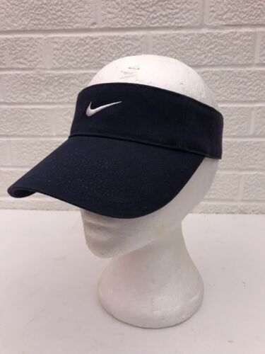 Nike Adjustable Visor Cap Hat Navy Blue One Size Fits Most Adult