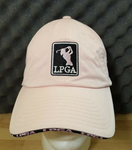 LPGA Golf Hat Pink Adjustable Drive Headwear (T)