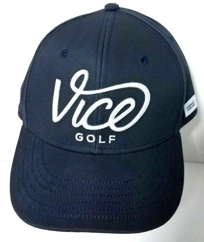 Vice Golf 6 Panel Snap Back Embroidered Cap German Design Embrace Your Vice Navy