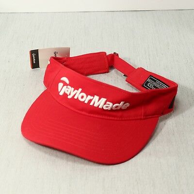 NEW w/ Tags! TaylorMade Golf  VISOR R7 tmax gear ADJUSTABLE Unisex Red