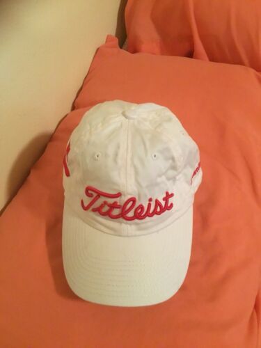 Titleist White Red Golf Hat Spartans Members Only Golf Logo