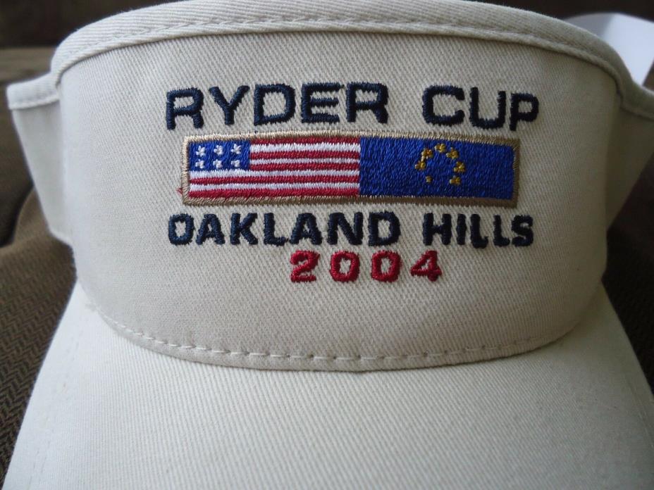 Oakland HiIls Ryder Cup Visor 2004 NEW