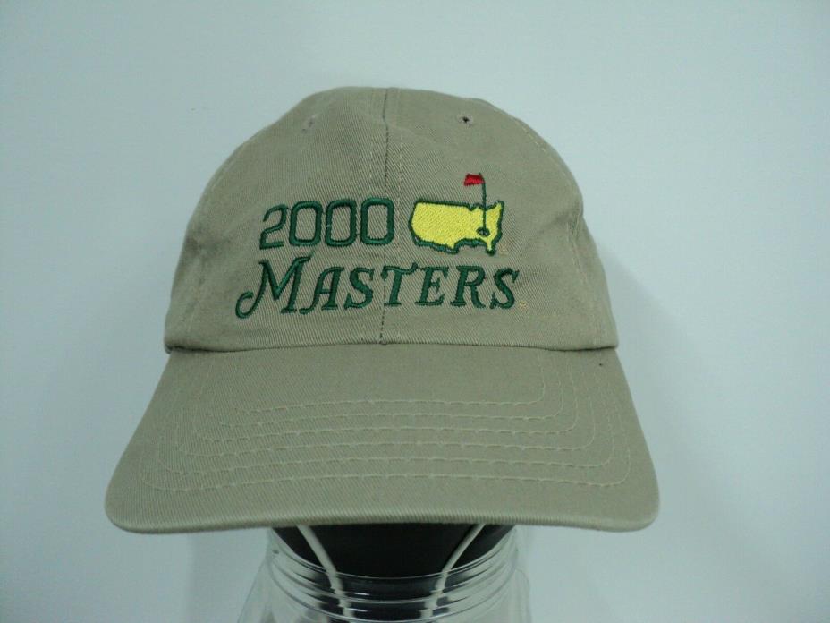 Masters Augusta National Golf Tournament 2000 Vintage Cap  Khaki American Needle