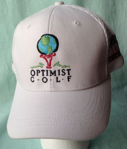 Optimist Golf Club Ball Hat Cap Mesh Strapback White By Legendary  Sports Radio