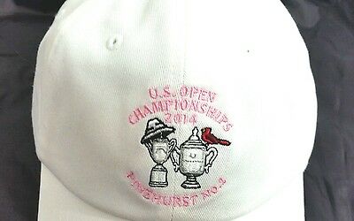 Womens US Open 2014 Championship Pinehurst No. 2 White Golf Adjustable Cap New