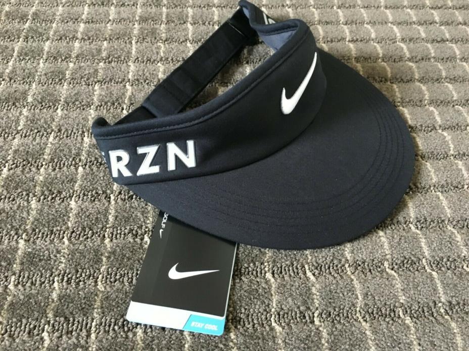 NEW Nike Dri-Fit VRS/RZN Black/White Adjustable Visor