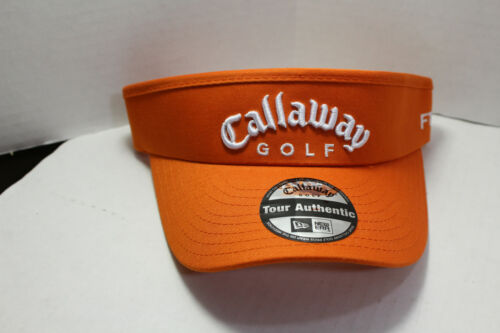 Callaway New Era FT-3 Golf Visor Hat Orange One Size Fits All Sport Sun-Visor