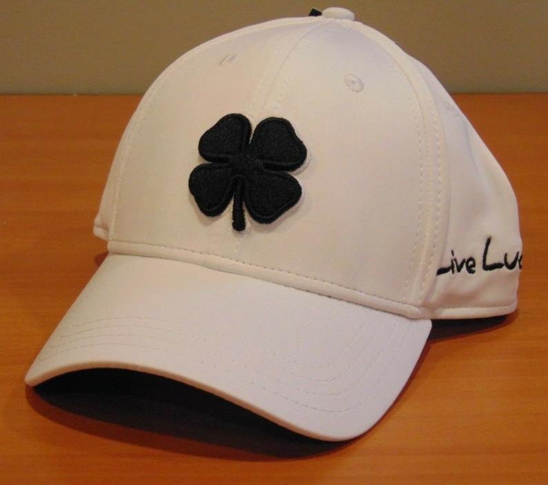 NEW Black Clover Live Lucky Men's Adjustable Hat Cap White/Black OSFM #77766