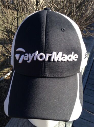 TaylorMade Golf Ball Hat Black & White TMax Gear Adjustable R11 Penta
