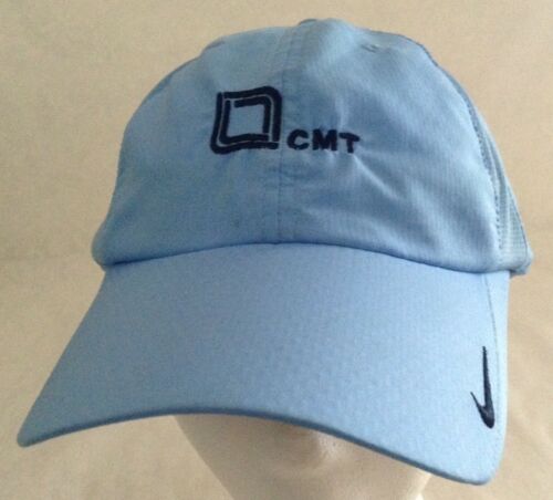 Nike Golf Blue CMT Ball Hat  Swoosh On Bill  Unstructured Adj.