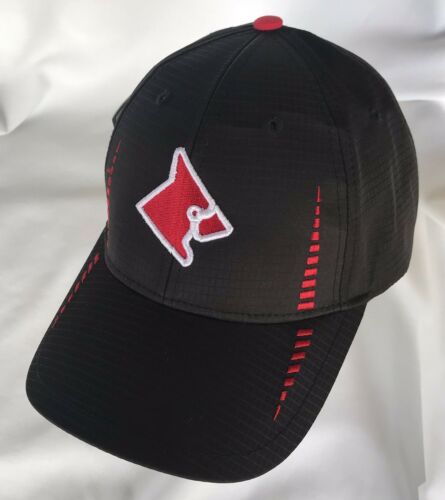 Cardinal FG Black Baseball Cap America Golf Adjustable Strap Lightweight NWT