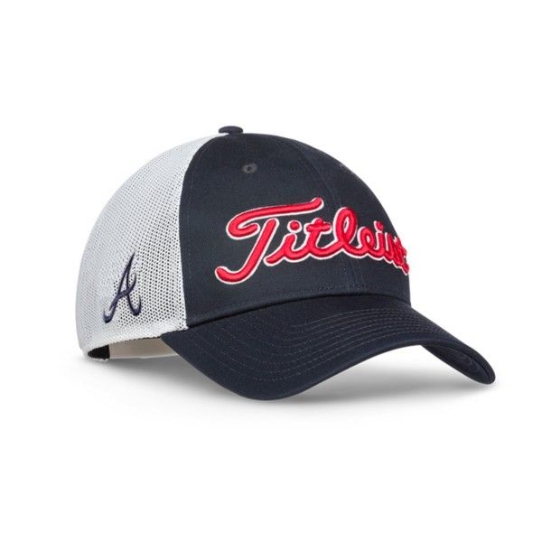 New 2017 Titleist Golf MLB Twill Mesh Hat Adjustable Atlanta Braves TH7ACMLB-ATL