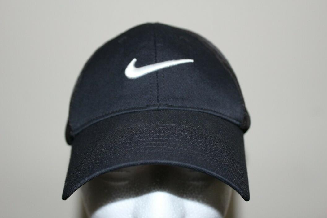 NIKE Black Mesh Golf Cap/Hat FlexFit by Nike Golf