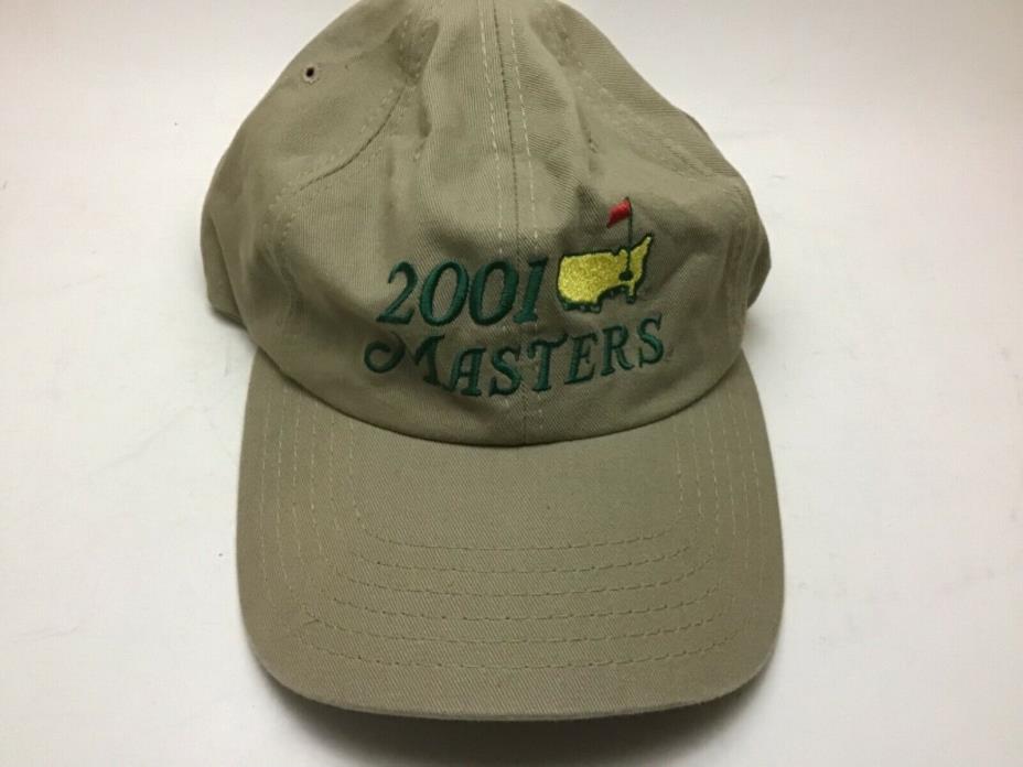 PGA Golf Masters Adjustable Brown Baseball Hat Cap 2001 American Needle