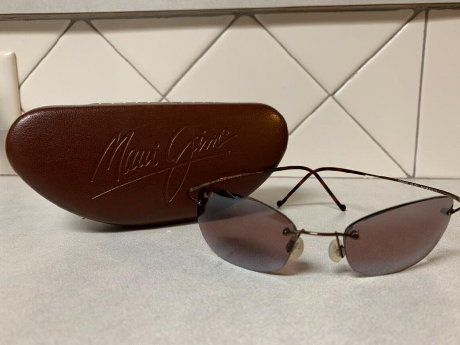 Maui Jims Wailea 503-23 Maui Sport Frameless Sunglasses with Hard Case