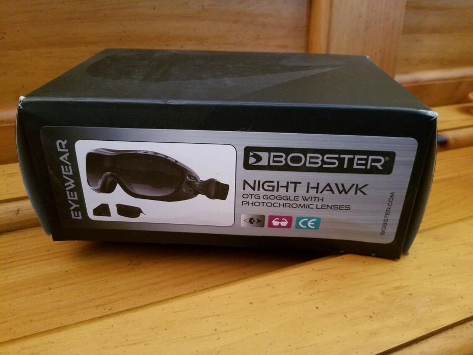 New Bobster Night Hawk OTG Goggle with photochromic lenses in box unused