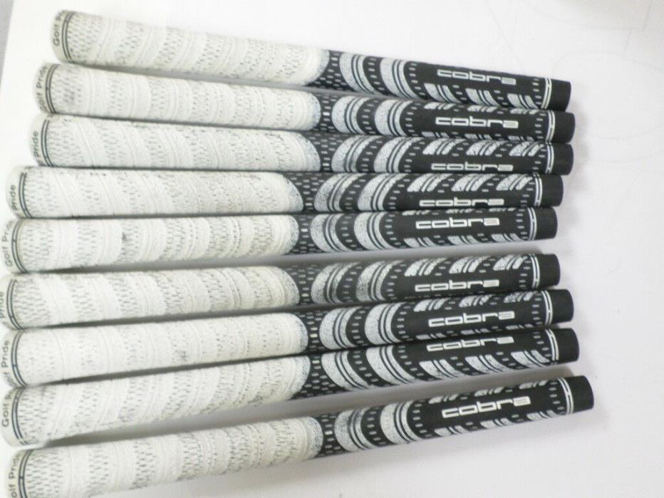(9) Pulled Cobra Golf Pride New Decade MCC whiteout grips (clean pulls)