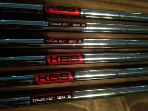 KBS Tour 120 FLT Flighted Shafts 5-PW Stiff Flex With Grips