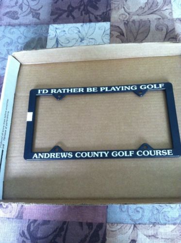 Golf License Plate Frame