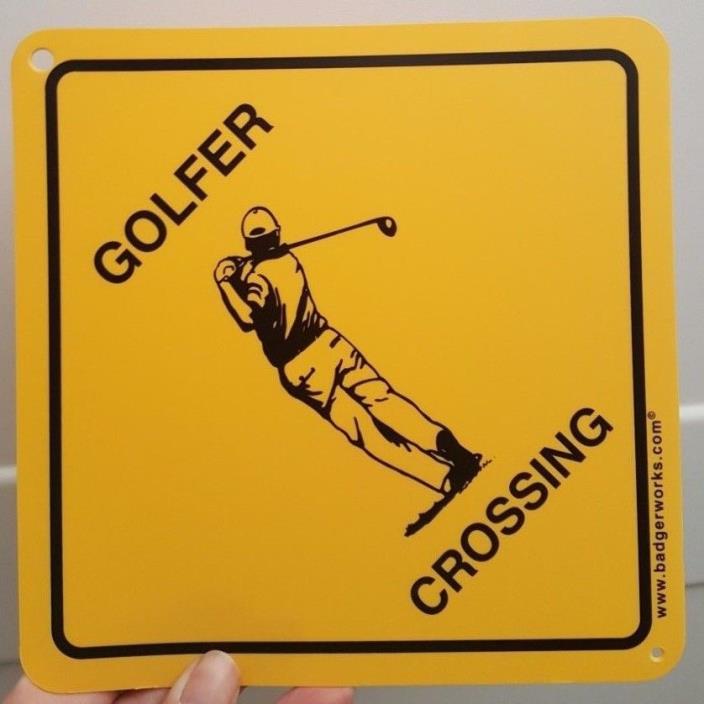Golf Crossing Sign 7 5/8