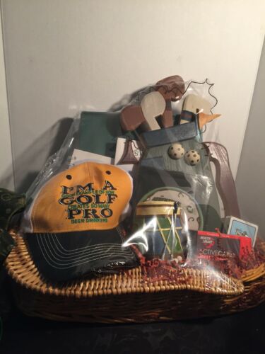 Golf Pro Valentines Birthday Anni Father’s Men Hat Gift Basket Sports