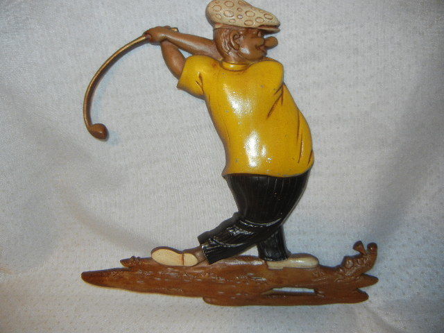 VINTAGE GOLF WALL DECOR by SEXTON USA 1967 CAST ALLUMINUN 12