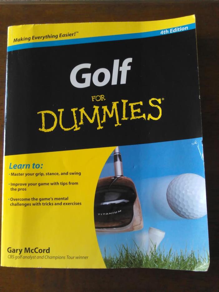 Golf For Dummies Paperback 4TH Edition