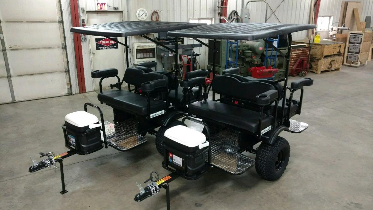 Golf cart UTV  4 seater trailer pull behind  Tag-a-long brand BLACK