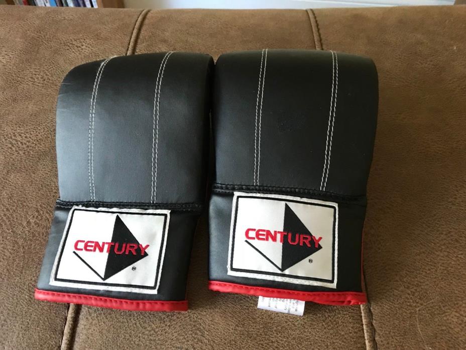 Red and Black Century Boxing Gloves Kickboxing Training Sparring L/LX