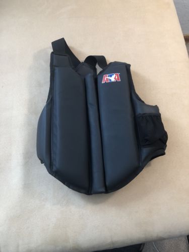 ATA Chest Protector - CL- Childs Large - Black Vest - Karate, Sparring - Youth