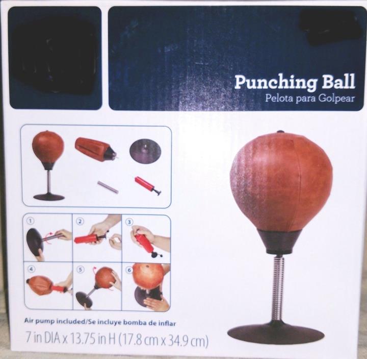 Punching Ball Punch Bag Desk Top Table Top NIB Relieve Stress Heavy Duty