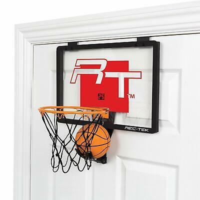 Rec-Tek Deluxe Over The Door Basketball Hoop Game for Kids - Features Built-I...