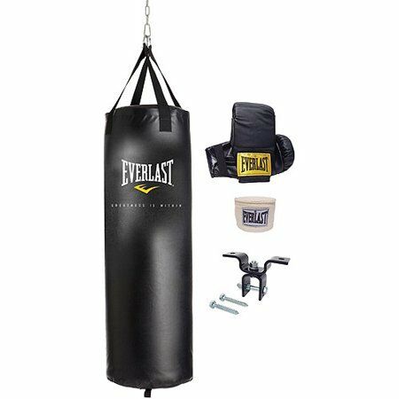 Everlast 70 lb Heavy Bag Kit w gloves wraps boxing MMA punching training NEW