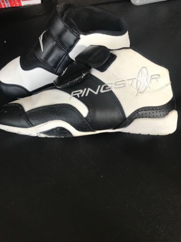 RINGSTAR Martial Arts Sparring Shoes Karate Tae Kwon Do White/Black US 6