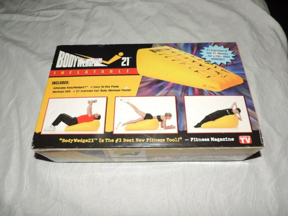Bodywedge 21 Inflatable Workout System Full Body Exercise Dvd Body Wedge NEW