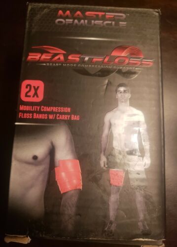 Beast Floss Bands - for Muscle Compression, Mobility & Recovery, BONUS Carry Bag