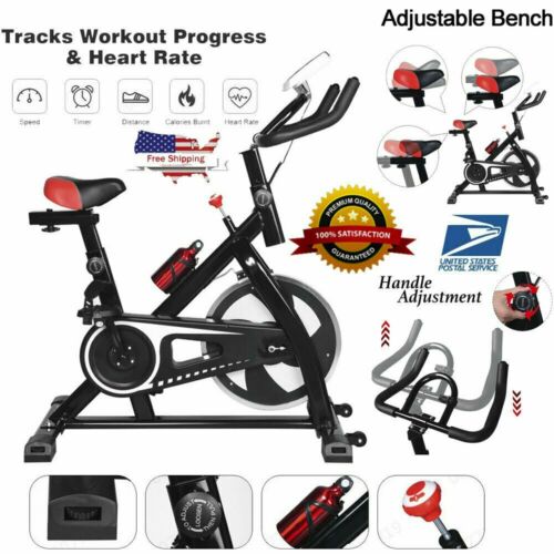 Upgrade Indoor Cycling Bike Exercise Bike Stationary Bicycle Home Gym Office UT