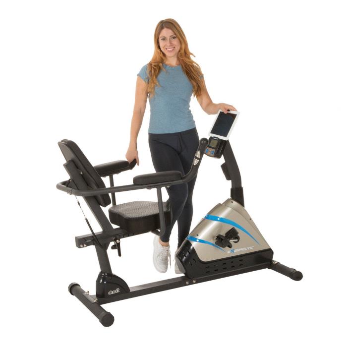 Recumbent Bike High Capacity Programmable Magnetic Machine Home Workout Gym