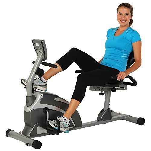 Recumbent Stationary Bike with Pulse Exerpeutic 900XL Workout Cardio