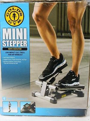 Golds Gym Mini Stepper With Monitor Low Impact Workout Step Leg Portable Aerobic