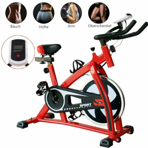 Pro Stationary Upright Exercise Bike Indoor Cycling Bicycle Red 35LB Flywheel UT