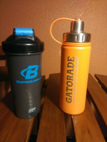 Gatorade/Eco Vessel Insulated Bottle & BodyBuilding. Com shaker