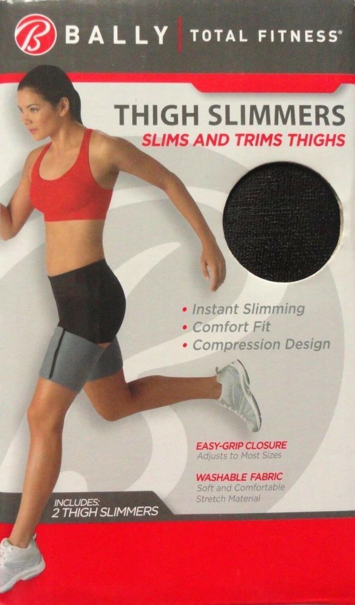 Bally Total Fitness NEW Womens 2 Thigh Slimmers Compression Design Comfort Fit