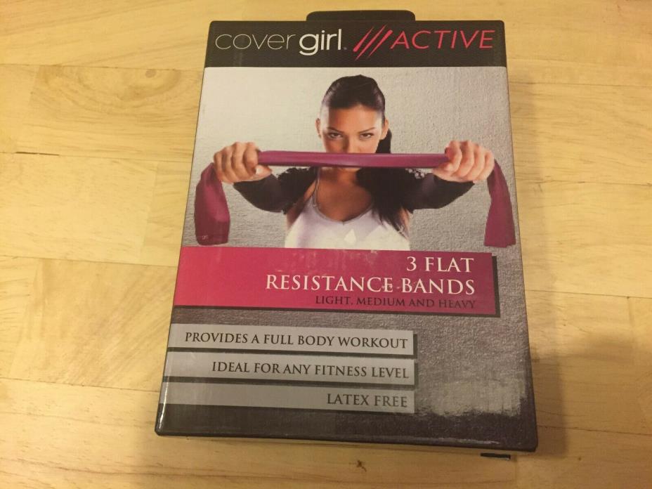 Cover Girl Active 3 FLAT RESISTANCE BANDS**FREE SHIPPING!!