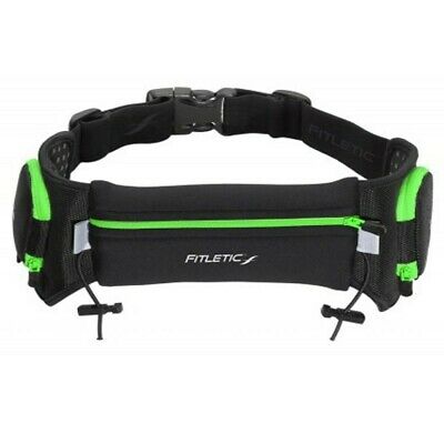 Fitletic Quench Retractable Hydration Belt - Black/Green - Small/Medium