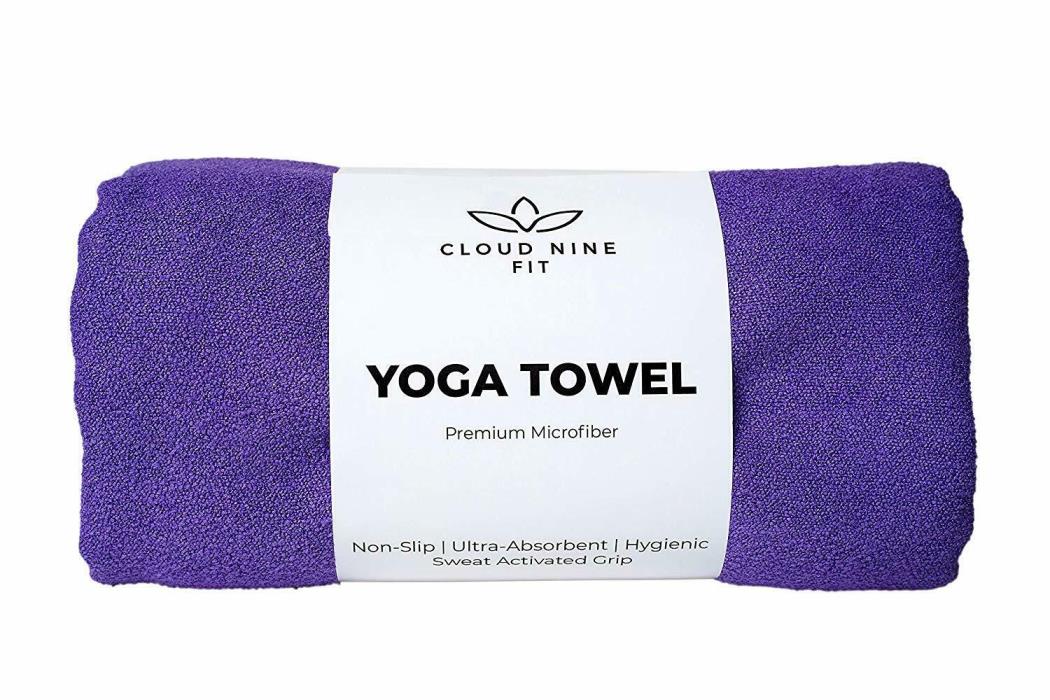 Hot Yoga Towel, Super Absorbent, Non-Slip, Premium Microfiber and Machine Washab