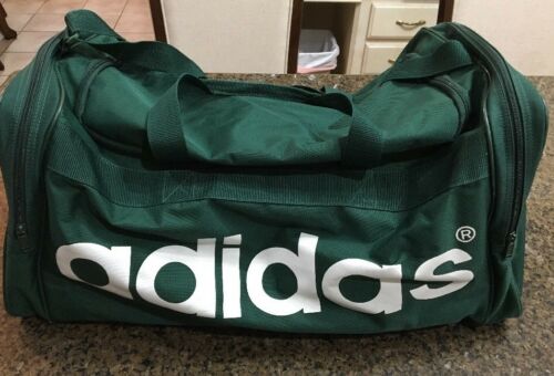 Adidas Large green duffle sports athletic gym bag