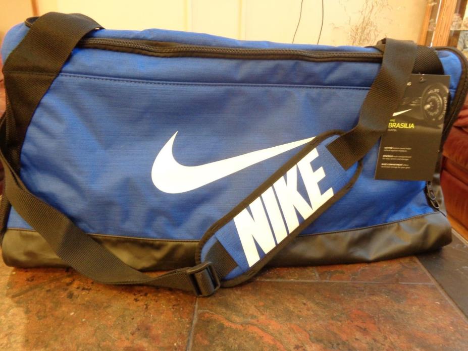 Nike Brasilia Training Duffel Bag (Large) Blue