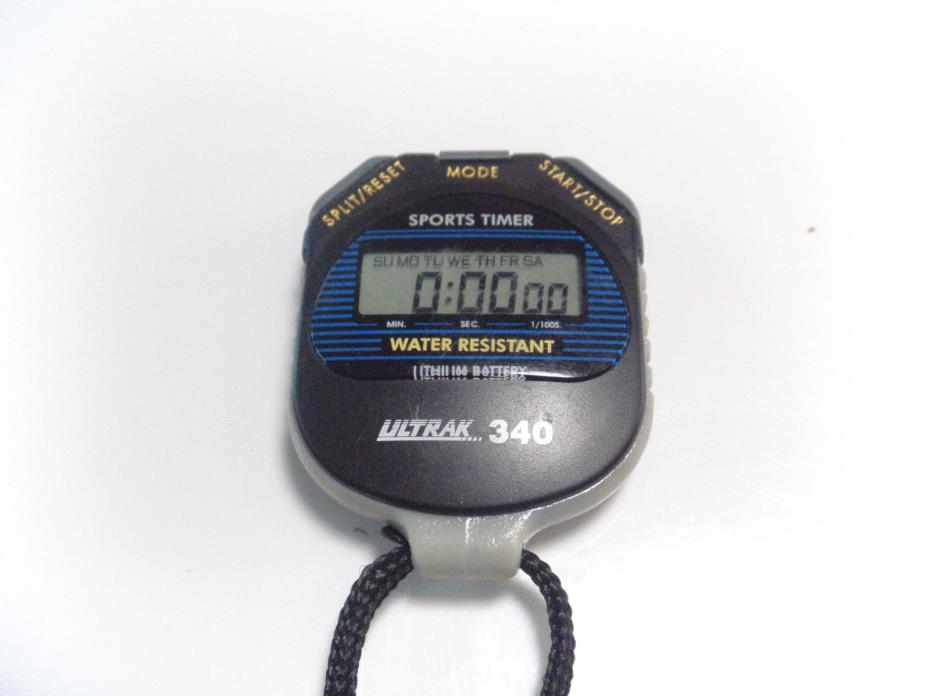 Timer Sport ULTRAK 340:Black Large Display Five Year Lithium Battery timing LN